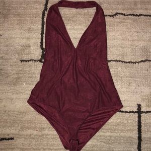 NEW WITH TAGS. Velvet bodysuit.